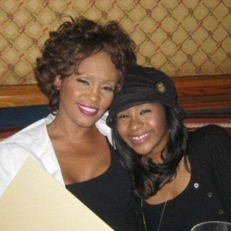 Bobbie Kristina Houston Brown with her mother Whitney Houston. 